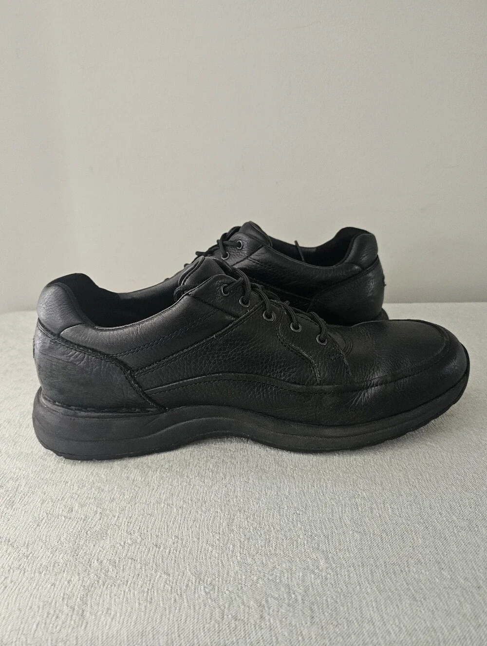 Rockport Men's Path To Change Edge Hill II Black Leather Shoes